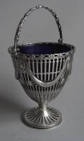An unusual George III Neo Classical Cream Basket made in London in 1774 by William Vincent
