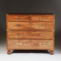 A Late 19th Century Campaign Chest of Drawers