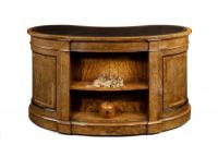 Victorian kidney-shaped desk in richly figured burr walnut by Gillows