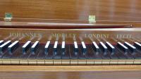 John Morley 4 octave clavichord on turned and fluted legs c1964