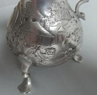 Cream Jug made in London in 1746, Makers Mark of I.W, see Grimwade Mark 3694
