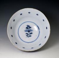 Antique English delftware Bowl, Probably Chilwell London c1715