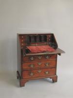 A rare small mid 18th Century mahogany bureau, circa 1750