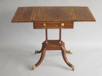 Sheraton period mahogany patience table, circa 1800.