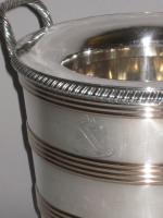 18th Century Old Sheffield Plate silver bucket wine cooler, circa 1795.
