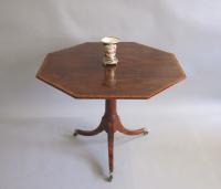 Sheraton rosewood octagonal table, circa 1795