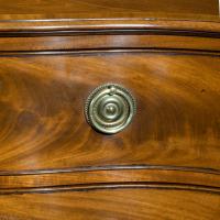 Fine George III Figured Mahogany Serpentine Commode Attributed to Henry Hill