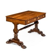 Regency free standing Gonzalo Alves writing table or library table