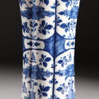 A Pair of Blue and White Delft Vases