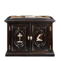 A superb early Victorian ebony collector’s cabinet