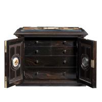 A superb early Victorian ebony collector’s cabinet