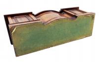 Regency Mahogany Tea Caddy Miniature Serpentine Sideboard