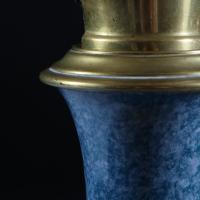 A Mid 19th Century Mottled Blue Chinese Vase