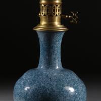 A Mid 19th Century Mottled Blue Chinese Vase