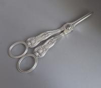 PAUL STORR.  A very rare pair of George IV Grape Shears made in London in 1824