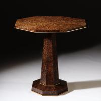 A Rare Octagonal Palm Wood Centre Table