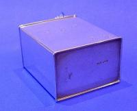 Silver 'Jerry/Petrol Can' Table Lighter. Made by Sampson Mordan & Co. Chester 1911