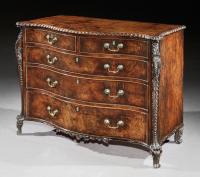 William Gomm: A George III Yew-Wood Serpentine Commode
