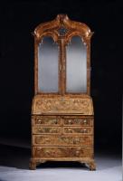 A George I Burr Walnut Cabinet