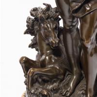 pair of bronzes depicting Poseidon (Neptune) and Amphitrite by the Moreau Atelier
