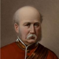 Painted porcelain portrait of Field Marshal Frederick Sleigh Roberts