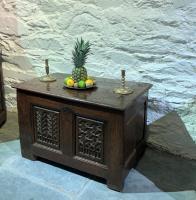 An Early 16th Century Small Oak Chest. Circa 1540