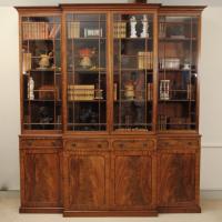 Regency Period Mahogany Breakfront Bookcase