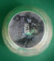 Chinese barrel shape silver box