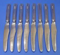 Set of 8 Silver & Steel Tea Knives