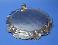 Early Victorian Silver Waiter with Rococo Decoration