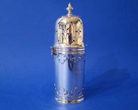 Silver Sugar Caster With Cut-Card Decoration