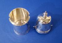 Silver Sugar Caster With Cut-Card Decoration