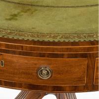 George III revolving mahogany drum table attributed to Gillows