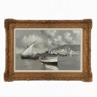 Montague J Dawson (1895-1973), ‘Valetta Harbour’