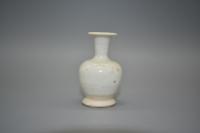Miniature ding-type white glazed vase