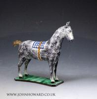 Pottery pearlware figure of a horse probably St. Anthony’s Pottery early 19th century