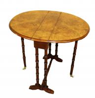 19th Century Burr Walnut Baby Sutherland Coffee Table
