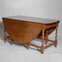Large Antique Oak Dining Table