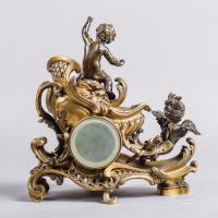 A Rare Gilt and Patinated Bronze ‘Chariot’ Mantel Clock By François Linke