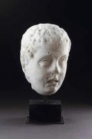 Ancient Roman Marble Head of a Young Satyr or Pan