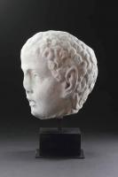 Ancient Roman Marble Head of a Young Satyr or Pan