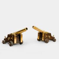  Pair of English bronze signal cannon