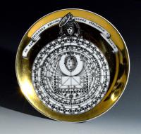 Vintage Piero Fornasetti Porcelain Astrolabe Complete Set of Twelve Plates