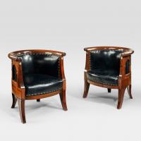 Danish Art nouveau arm chairs