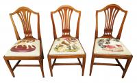 Georgian Mahogany Set Of 8 Antique Hepplewhite Dining Chairs