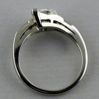 1.01 Carat Pear Shape Certified D Color Platinum Diamond Ring