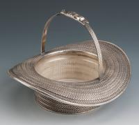 A Victorian silver-plated Jack Tar's Hat Dish 