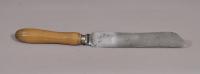 S/3925 Antique Carved Beech Handled Bread Knife