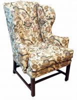 Antique Chippendale Period Mahogany Wing Armchair (England, circa 1760)