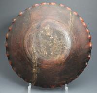 Slipware pottery dish 18th century profusely decorated circa 1750